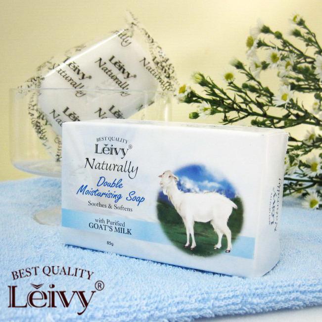 Leivy - Goat's Milk Soap Bar - Original - Sabun Pemutih Badan - Sabun Batang