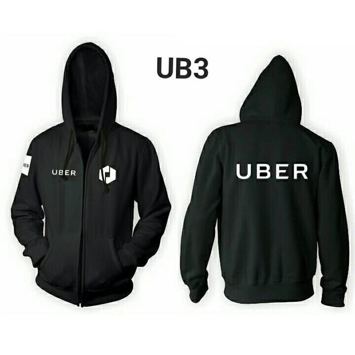 Jaket Seragam Hoodie Zipper Uber On Driver- Ub3 - Vtbs31