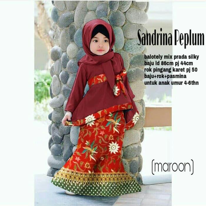 BS HJB SANDRINA PEPLUM MARON KID