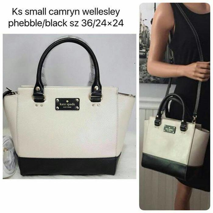 Tas Kate Spade Original Small Camryn Wellesley Phebble Black NWT USA