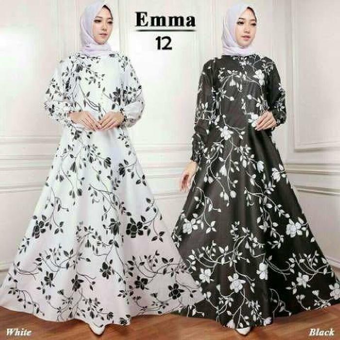 Gamis Katun Bangkok Emma 12 | Baju pakaian dress busana muslim syari