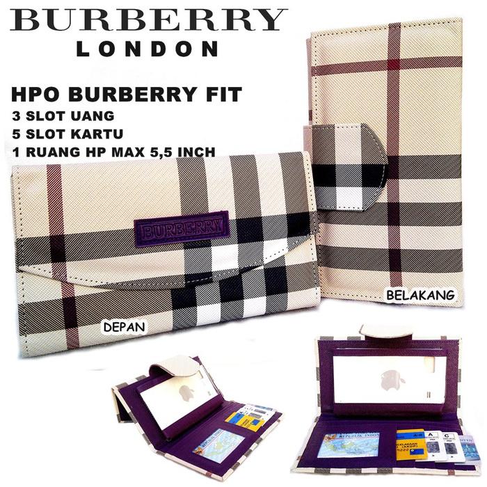 DOMPET HPO BURBERRY FIT FOR HP BB ANDROID KW DUA TAMPILAN UNGU - rCgqXH