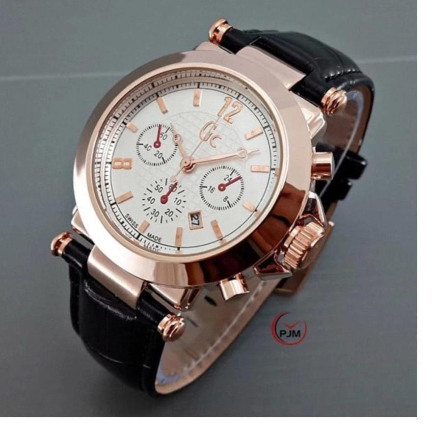 Jam Tangan Gc Elizabeth - Limited Edition Elegant Series-Pria Wanita Formal Kasual Terbaru-Women or Men Luxury Watch-Leather Strap-Kulit Kanvas Army Kekinian Sporty Fashionable Bonus Zippo Premium Beam Korek Free Trend 2018