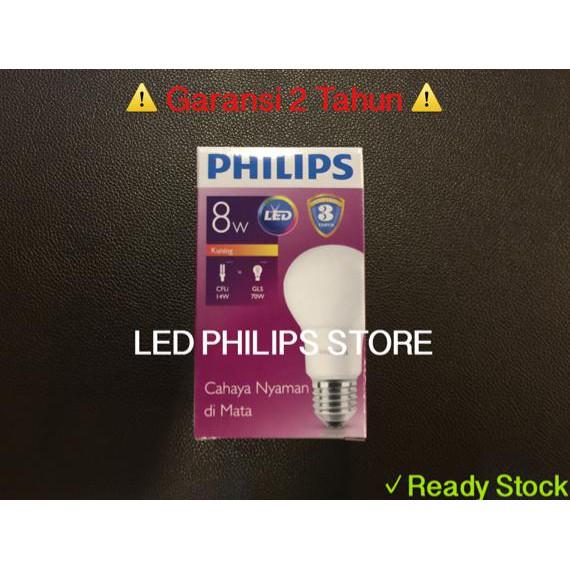 BEST SELLER Lampu Bohlam LED Philips 9 Watt Kuning/Warm White (9W 9 W 9Watt)