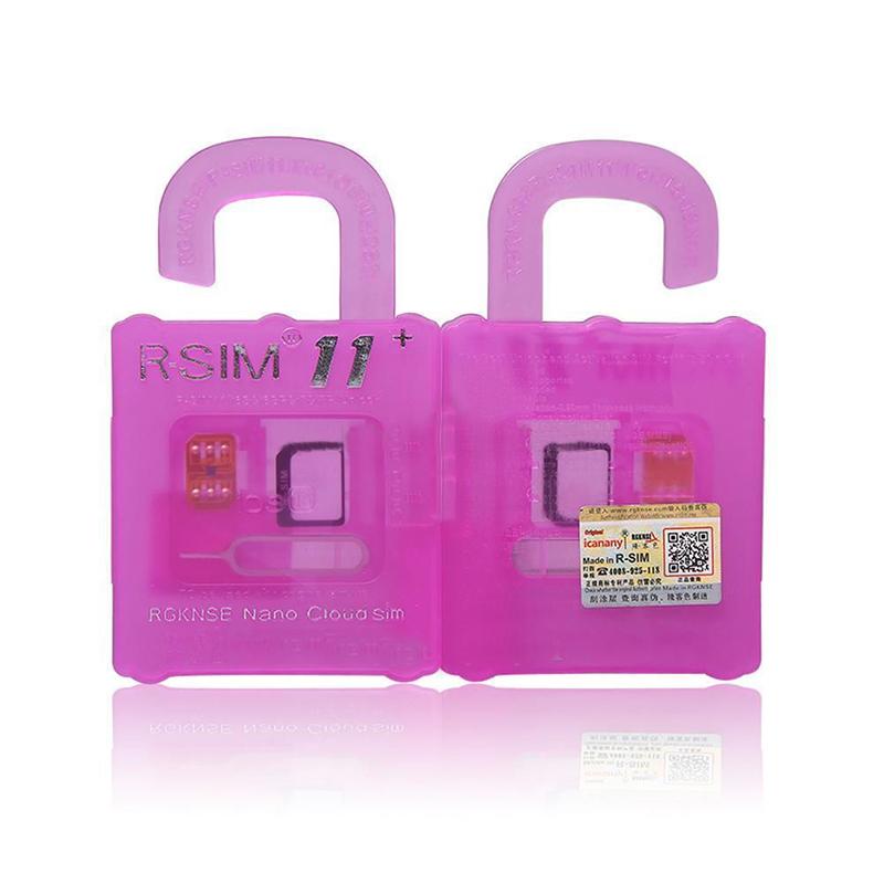 R-SIM11 + Profesional LTE 4g SMART Kartu Perbaikan, Bekerja dengan Apple IPhone 7 + 7 6 S + 6 S 6 5C 5 S Warna: Rose Merah Spesifikasi: Rsim11 + RSIM11 + Unlock Kartu
