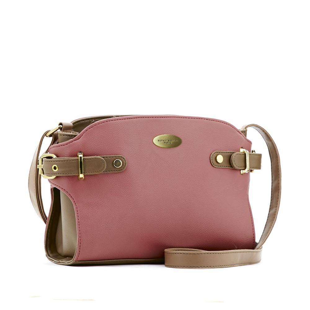 TAS SELEMPANG WANITA SOPHIE MARTIN ANSEL T3853B7 PINK KECIL MURAH ORI SELEMPANG FASHION BAG KERJA