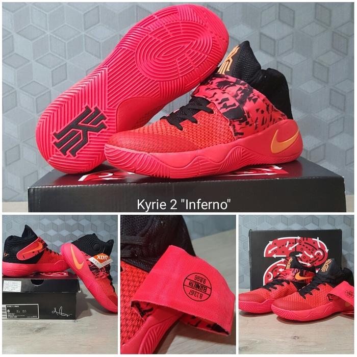 Sepatu Basket Nike Kyrie 2 Inferno Red / Casual / Lebron / Curry /kobe
