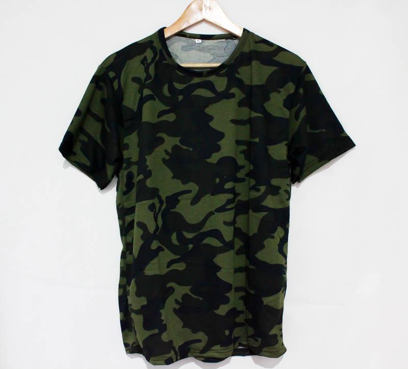 Baju Kaos Pria Tshirt Kualitas Distro Model ARMY GREEN