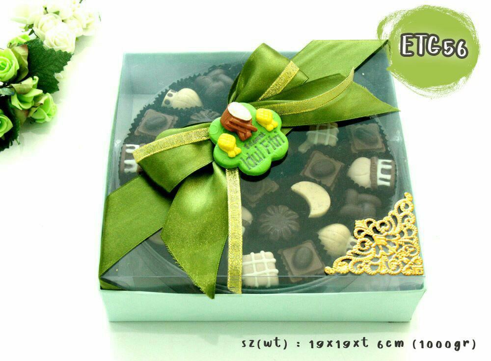 Trulychoco coklat lebaran - 56pcs - pita hijau