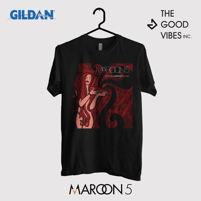 Kaos Band Maroon 5 Original Gildan - Song About Jane