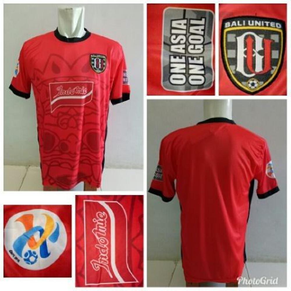 Jersey Baju Bali United Home Merah Piala AFC Cup 2018 Kaos Kostum Jersy Jersi Bola Grade Lokal All Size