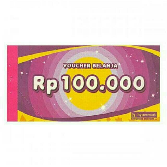 Voucher Hypermart Pecahan 100Rb R7452