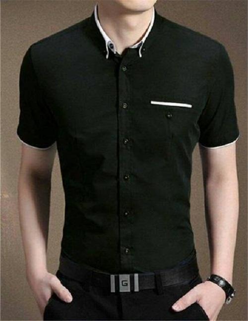 Popuri Fashion Kemeja Pria Frederick Lengan Pendek Katun Stretch Baju Cowok Formal Kem Casual Murah Atasan Laki Terbaru Kemej Kekinian Cowo Laki-laki Kemejs Baju Pria Kemeja Cowok Lakilaki Baju Kemeja Formal Casual All Size XL Strech Lelaki