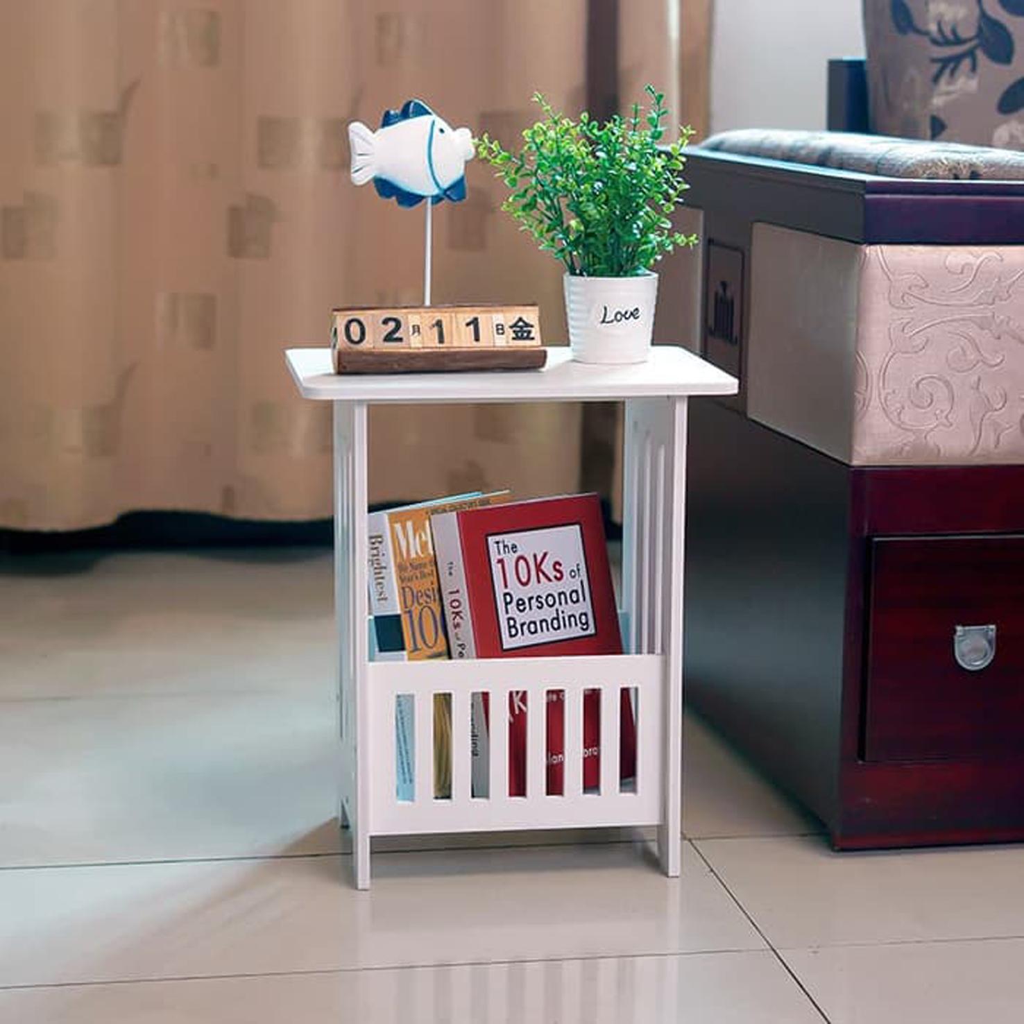 Meja Sudut Coffee Table - Meja Ngopi - Meja Kopi - Meja Majalah - Meja Multifungsi