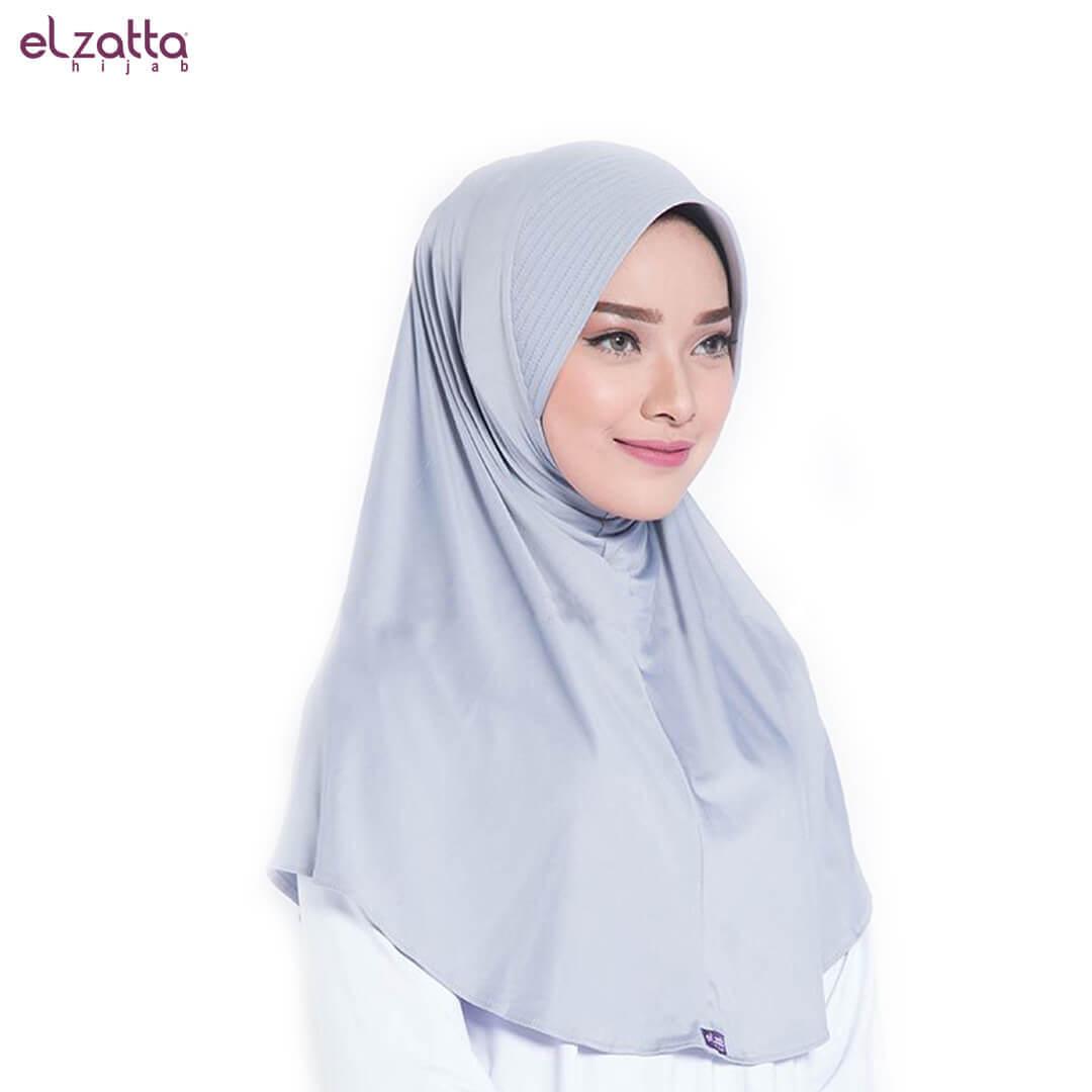 HIJAB INSTAN ELZATTA BERGO BASIC CASUAL ABU