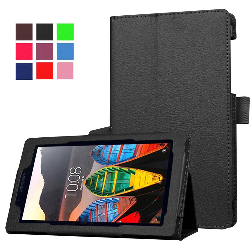 1 Pc/lot Ramping Lipat Penyangga Sarung PU Kulit Case untuk Lenovo Tab 3 7 Esensial Tab3 710F 710I 7.0 Inch tablet Case S Multi-warna