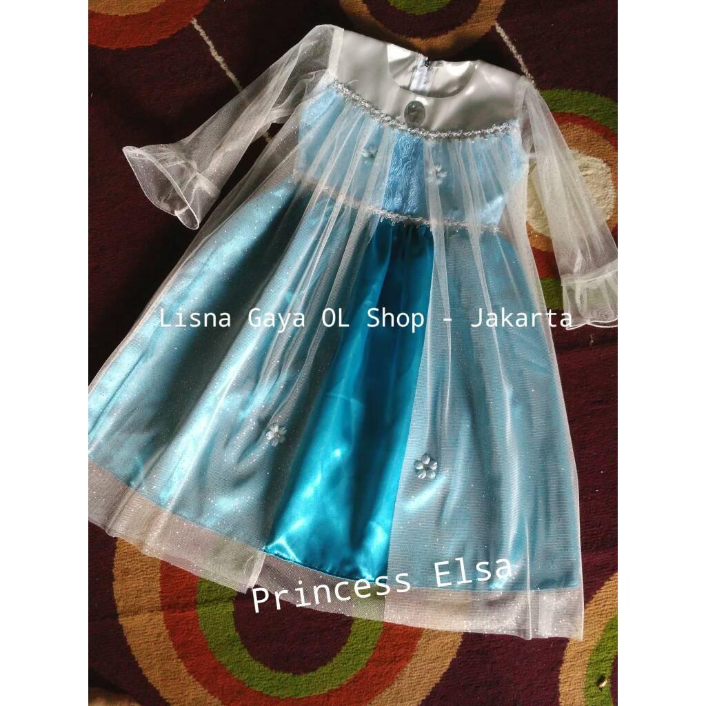 Gaun Pesta/ Dress Elsa/ Dress Anak Ulang Tahun
