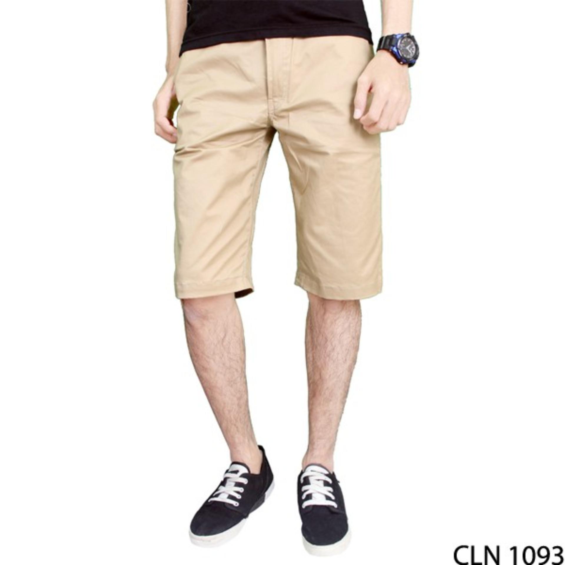 Gudang Fashion - Celana Pendek Chino Pria - Cream