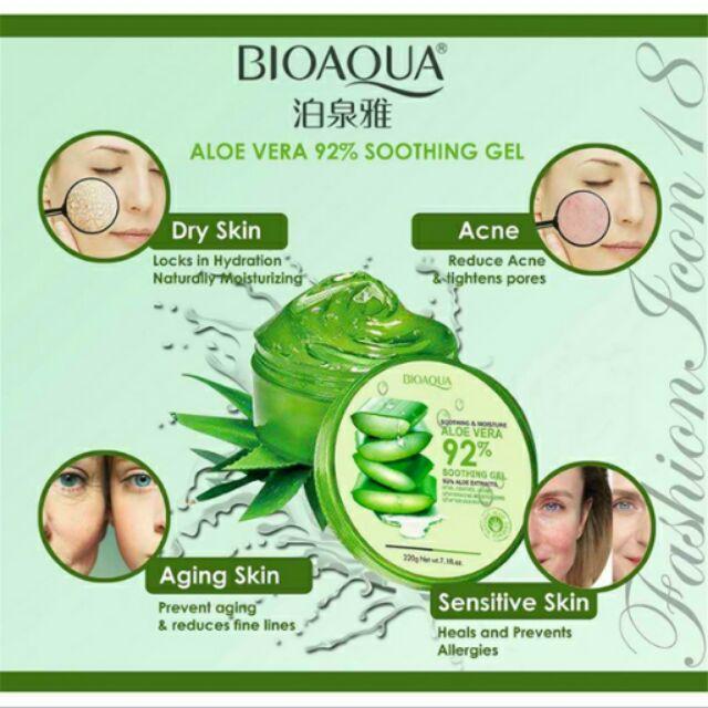 Hasil gambar untuk BIOAQUA ALOE VERA SOOTHING GEL
