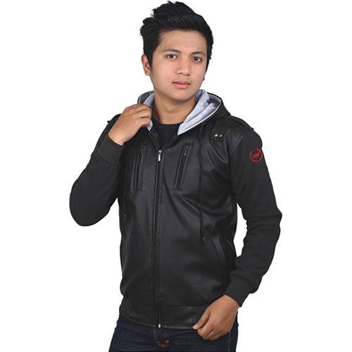 Promo Jaket Motor Hoodie Pria Hitam Best Distro Original Catenzo - DI 062 Fashion