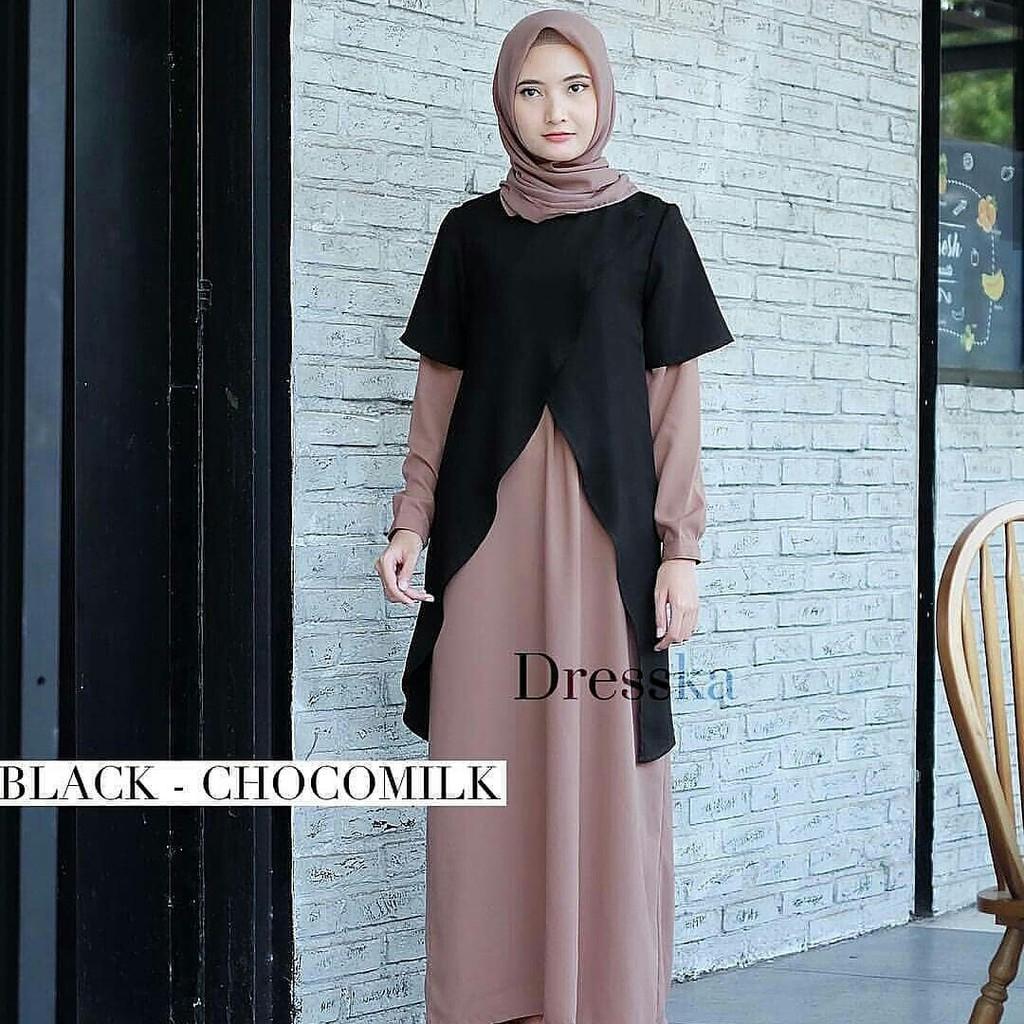 Dresska maxi / dresska remaja muslim / gamis dresska moka