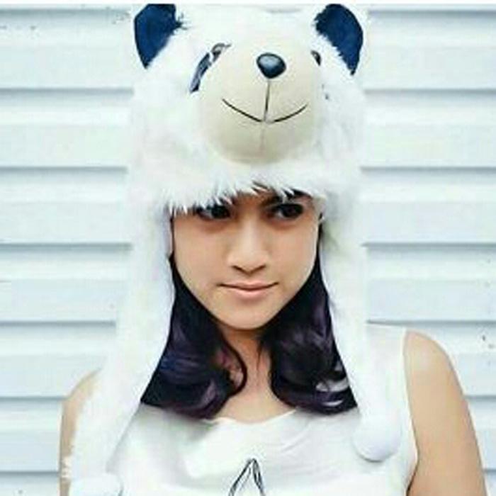 topi boneka panda ukuran dewasa lucu unik kaldo ultah PROMO