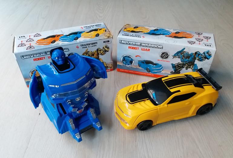 MAINAN MOBIL UNIVERSE WARRIOR 2IN1 ROBOT TRANSFORMER BUMBLE BEE