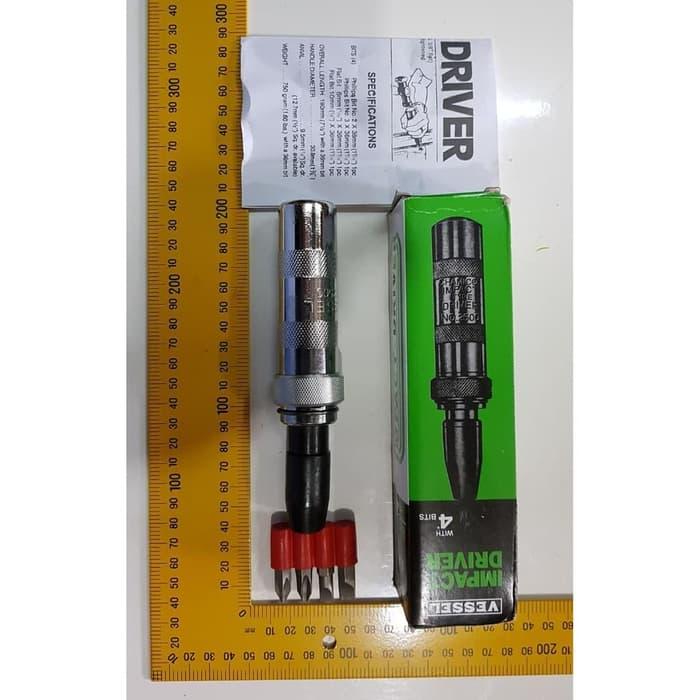 Best Seller Vessel Obeng Ketok Impact Driver Set 4 Pcs Bits