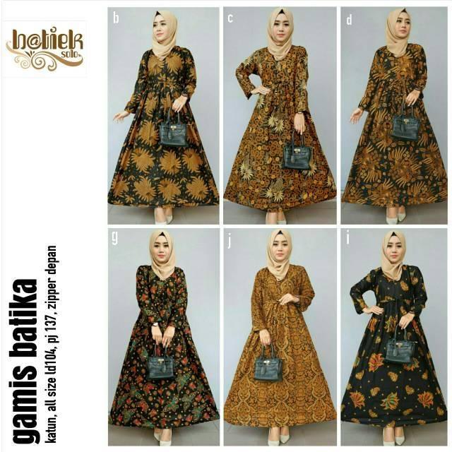 BATIK KATUN PRIMIS HALUS COUPLE GAMIS PAYUNG SYARII TERUSAN DRESS KLOK KEMEJA PRIA M/L/XL