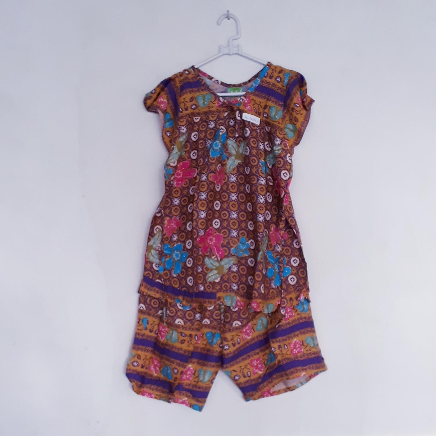 Daster_babydoll anak_batik kencana ungu