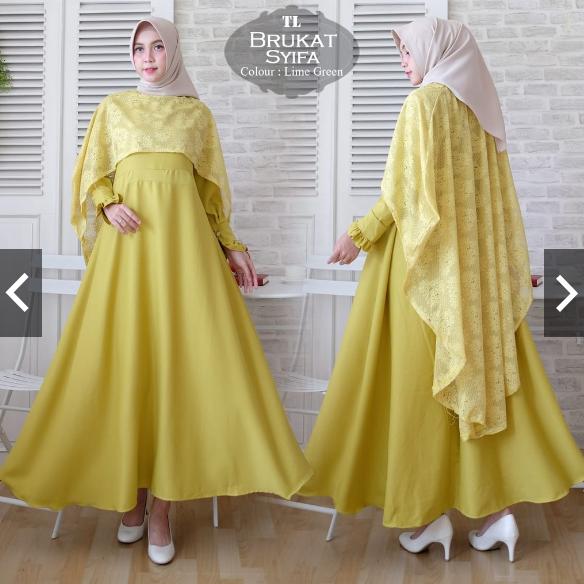 TotallyGreatShop Gamis Syari Pesta Cape Brukat Original Real Pic Fashion Gaun Pesta Kondangan Muslimah Pastel Party Maxi Long dress Muslim Wanita Gamis Kebaya Pesta Jumbo Modern Brokat Wisuda HijaberHijab Jilbab Terbaru Mewah Elegan Glamour Ori ihsyifa