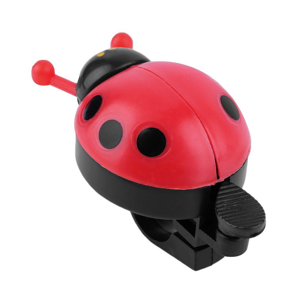 LALOVE Lovely Kid Beetle Ladybug Ring Bell For Cycling Bicycle Bike Ride Horn Alarm Red