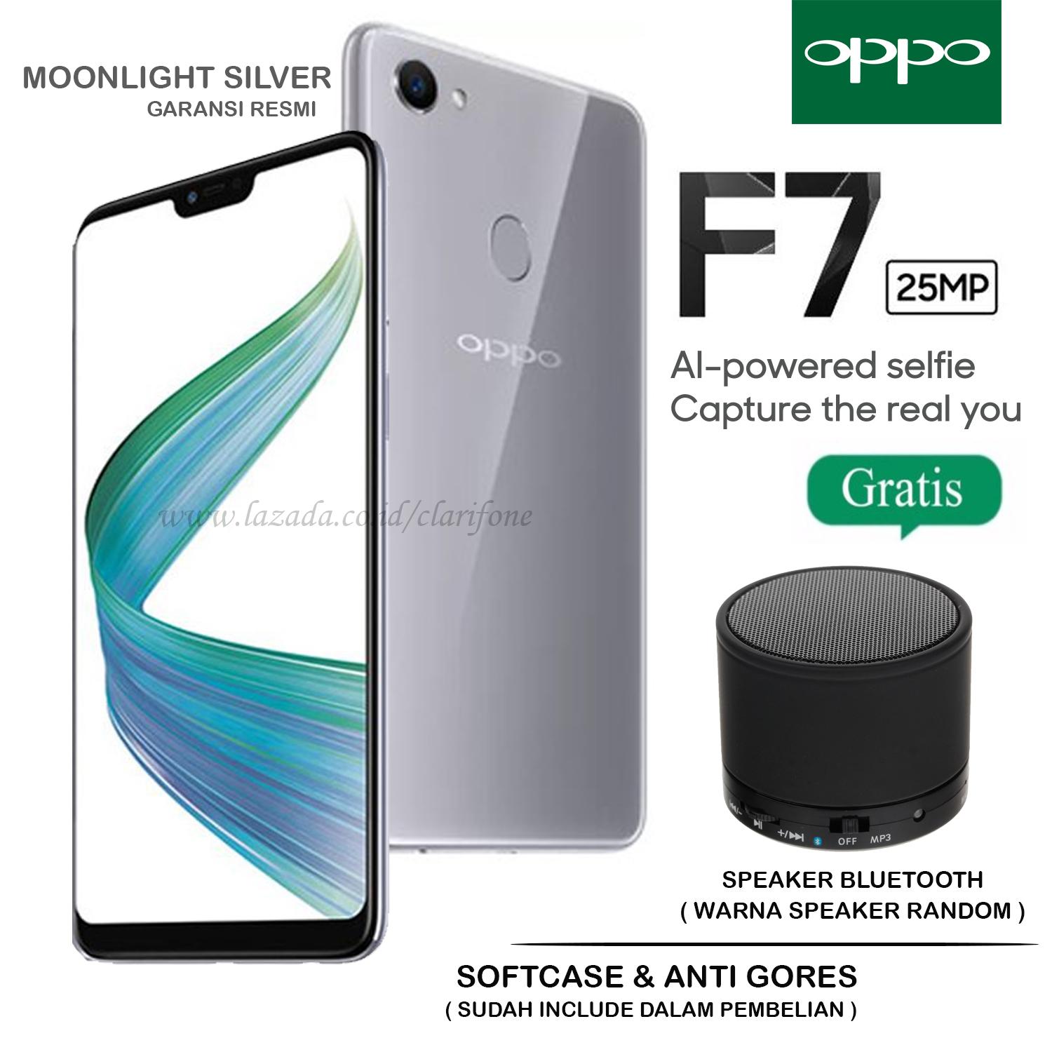 Oppo F7 - Selfie Camera 24MP - Ram 4GB - Rom 64GB - Layar 6.23 inch - Garansi Resmi