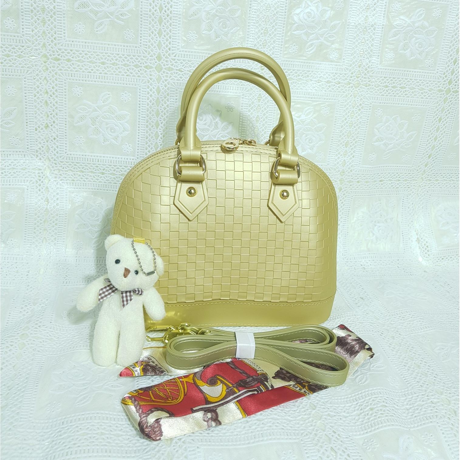 tas jelly matte alma tas jinjing BISA BAYAR DITEMPAT jelly tote bag harga grosir ukuran 25cm uk sedang
