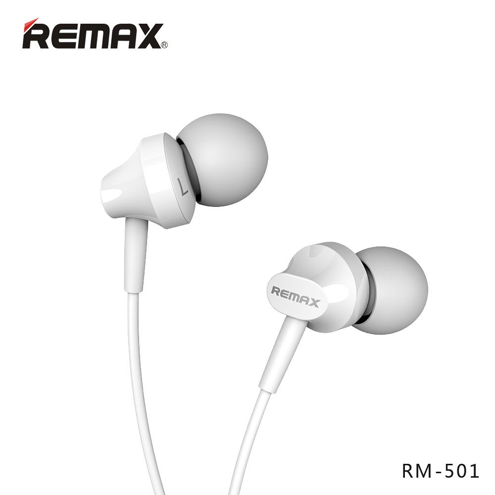 REMAX Earphone/Headset RM-501 Untuk Samsung S8, Xiaomi 4x, Mi 8, Note 8, Iphone X, Iphone 8, Oppo F5, Vivo V9