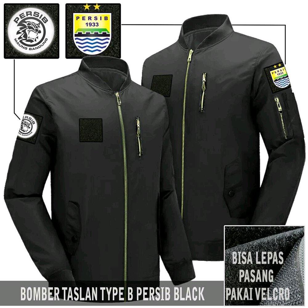 Jaket Bomber Taslan Waterproof Persib Bandung