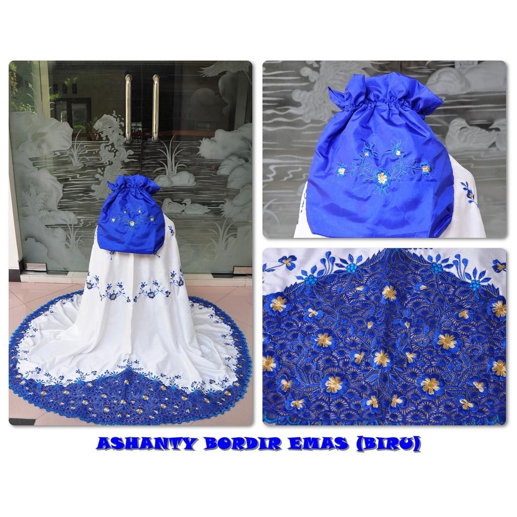 MUKENA ASHANTY EMAS BIRU