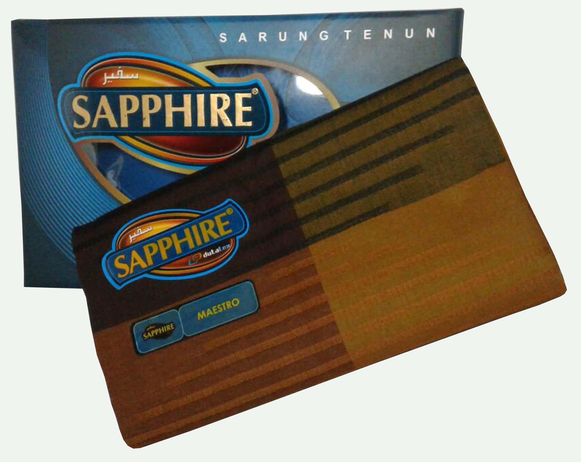 Diky Noval/ Sarung Pria/ Sarung Sapphire/ Sarung Tenun/ Sarung 100% Indonesia/ Motif Maestro