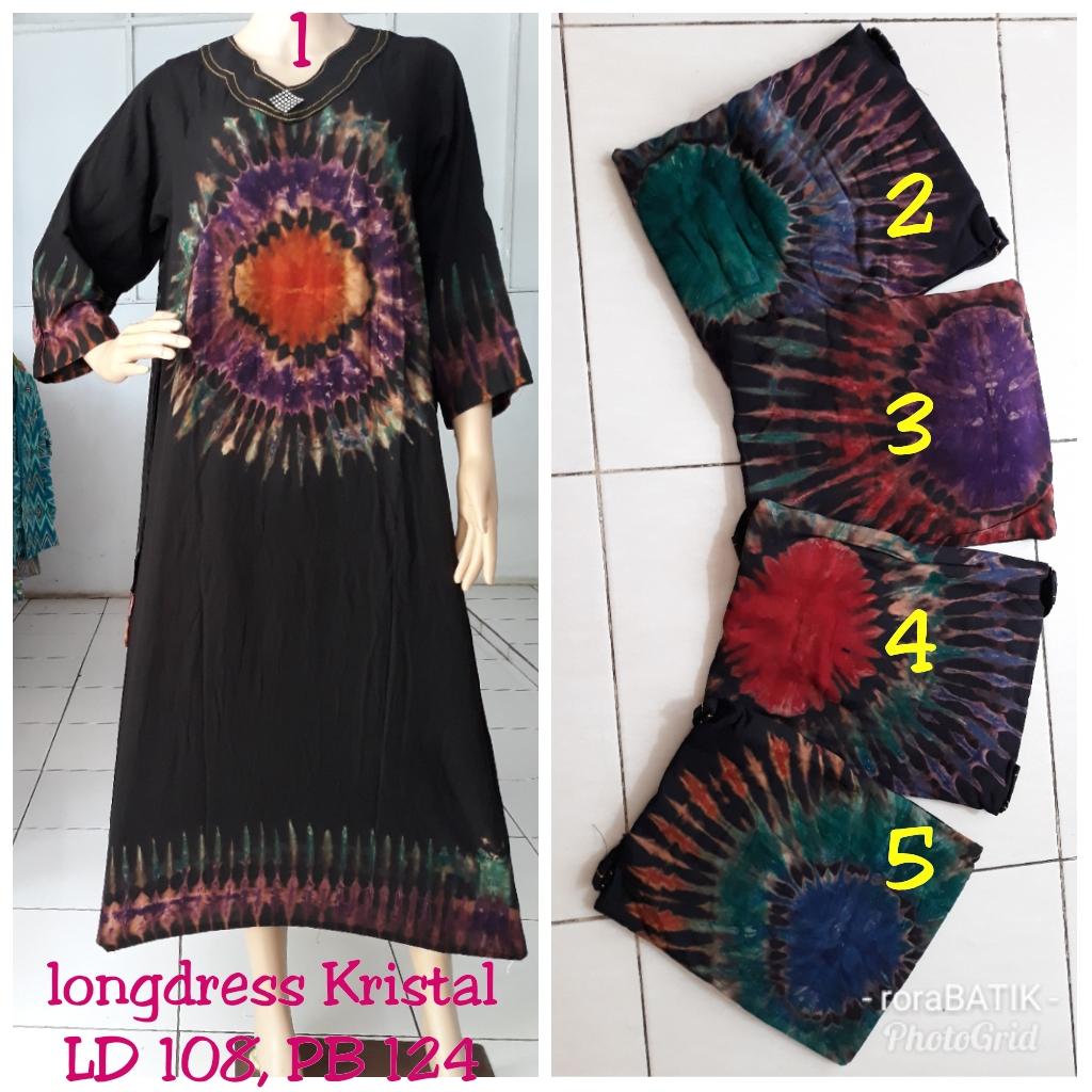 daster gamis hitaman big XL : LD 104-106 (70kg)