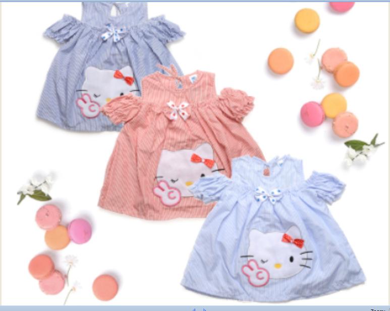 Hello Kitty TOP baju atasan anak perempuan cewek SABRINA blouse GROSIR
