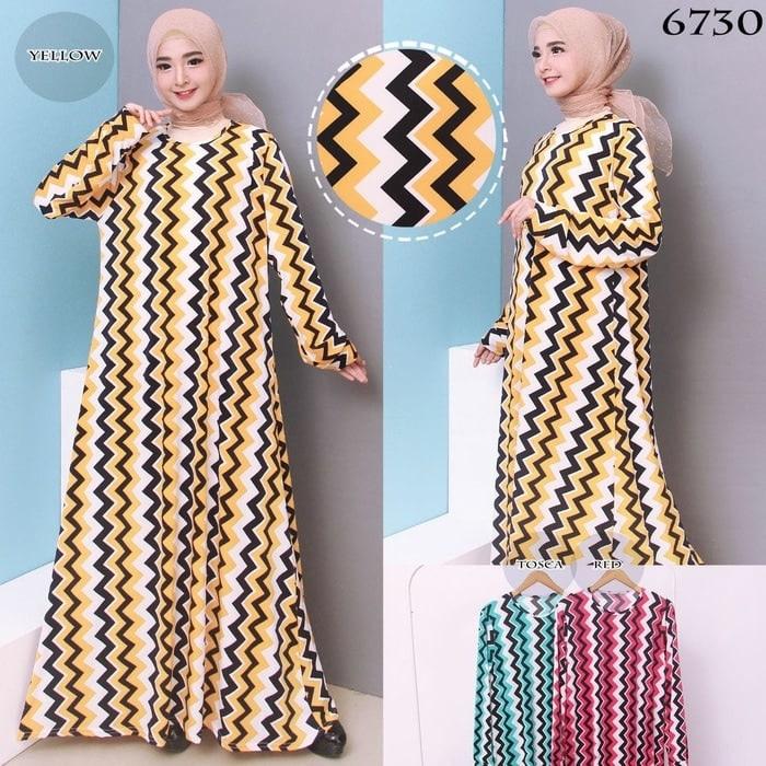 Kenzmal- Maxi Gamis Dress Baju Muslim Wanita Promo Harga Murah Baju Gamis Jumbo 4L Bahan Jersey Korea 6730