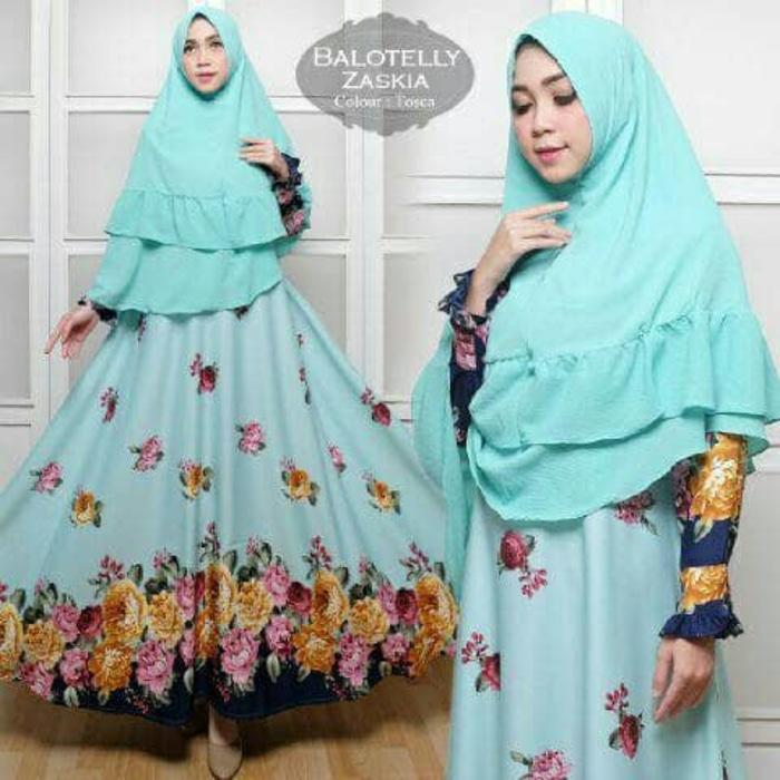 Gamis Maxi Dres Balotelly Zaskia Syari Tosca Baju Pesta Muslim