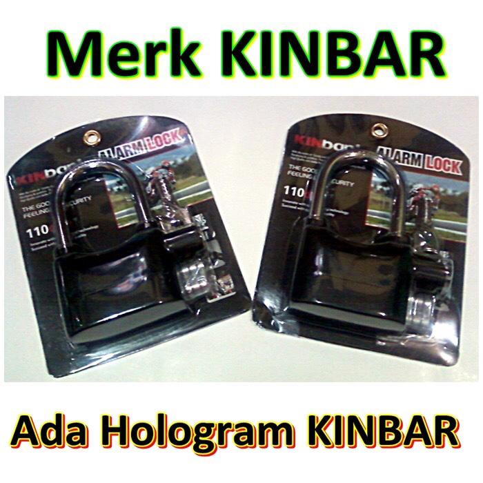 gembok alarm merk KINBAR
