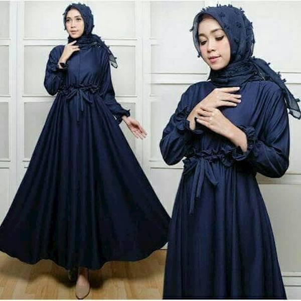 Maxi Ega Navi Fashion Wanita Gamis Dres Baju Muslim