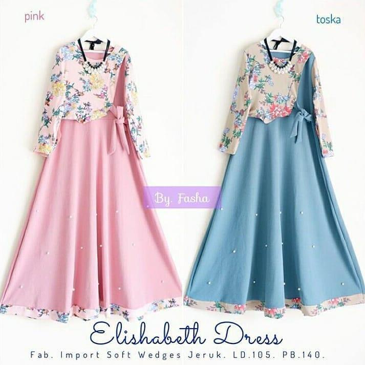 Baju Gamis Elishabeth Dress Muslimah