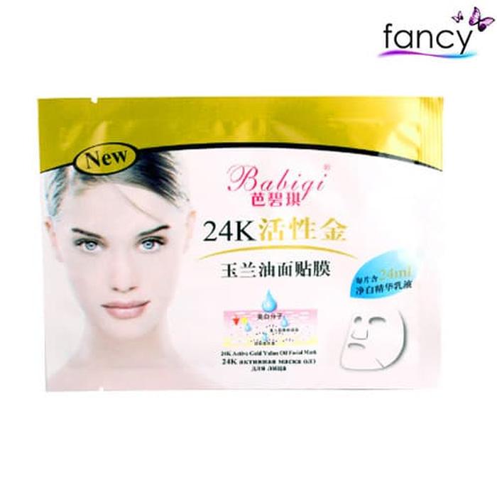 Masker Topeng Wajah /Yulan Oil 24k /Active Gold Facial Sheet Mask