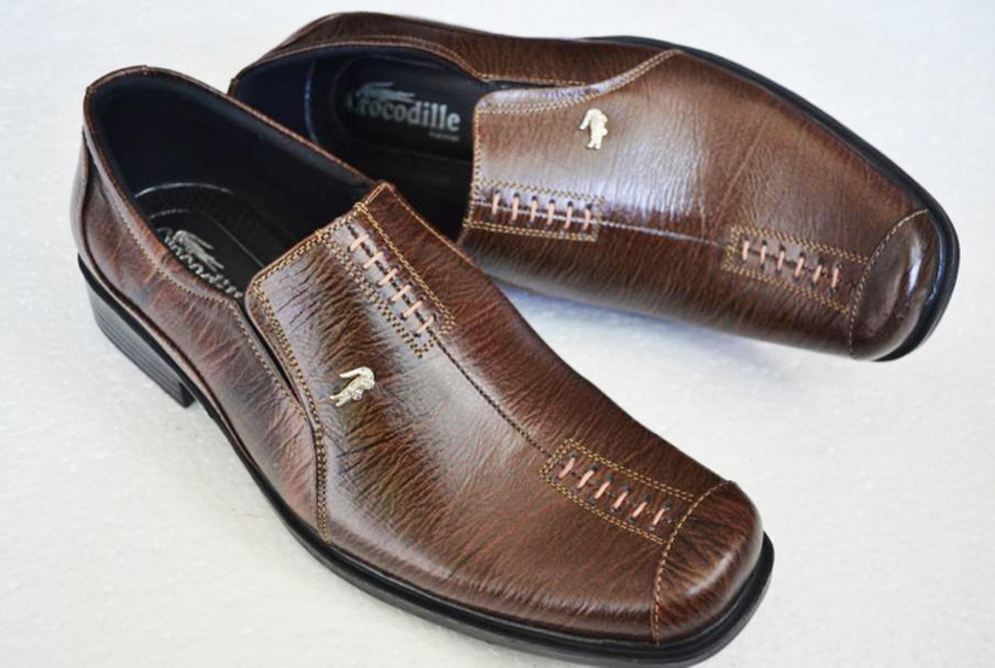 Sepatu Pantofel Crocodile CC22X Kulit Sapi Asli Berkualitas Durable. Sepatu Formal Kulit Asli Terbaru Cool And Calm