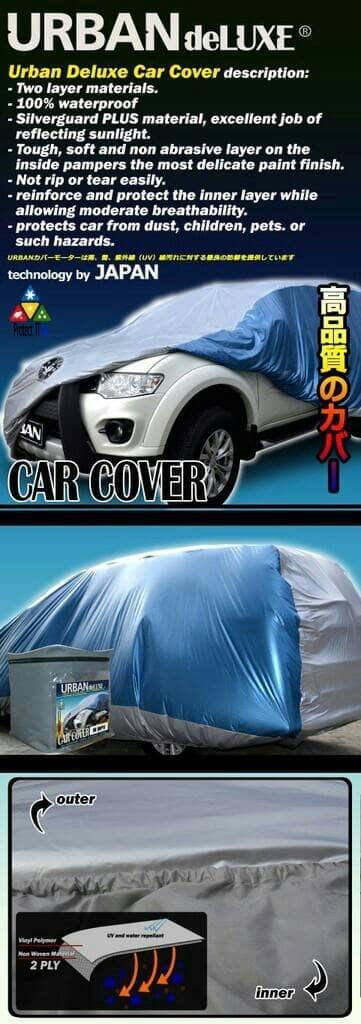 BEST SELLER!!! URBAN DELUXE Cover Body Mobil 2 Lapis untuk Avanza, Xenia, Terios dll - Full Silver - 8cw3Kh