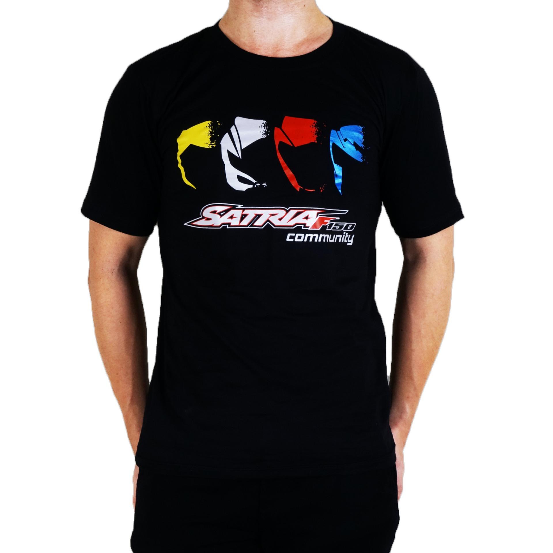 Vanwin - Kaos T-Shirt Distro / kaos Pria / Tshirt Pria / Distro Pria / Baju Pria Premium Racing Satria F 150 Community - Hitam