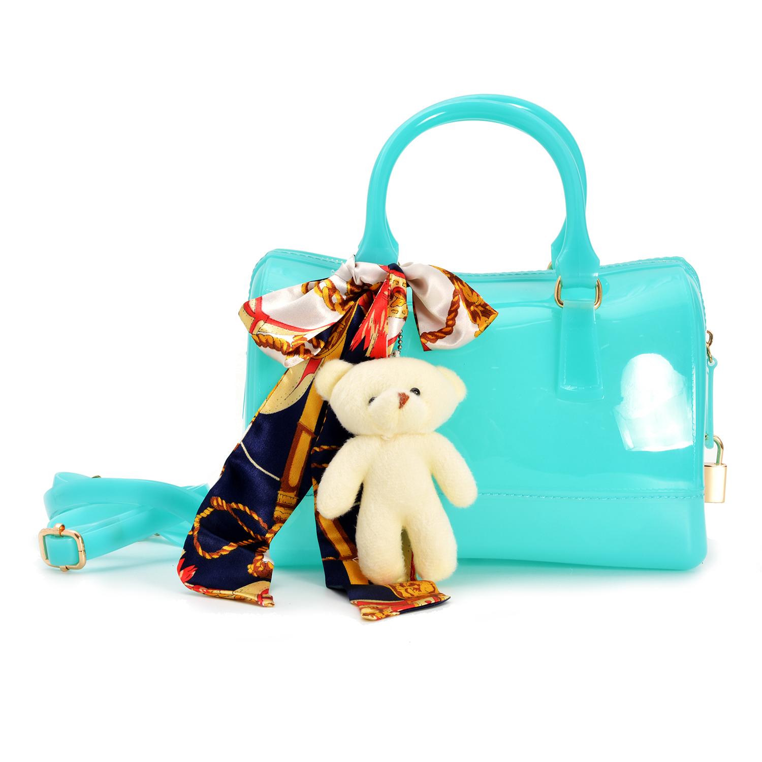 Tas Fashion Wanita Import, Tas Wanita, Tas Import Grandys Furla Jelly Tabung Mini FREE Accessoris Syal Boneka dan Gembok